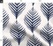 Navy Blue Floral Botanical Palm Tropical Island Dark Blue Coastal Southern Navy Blue Leaf Silhouette Large Scale Custom Printed Fabric by Spoonflower Various Fabrics by the Yard or Fat Quarter